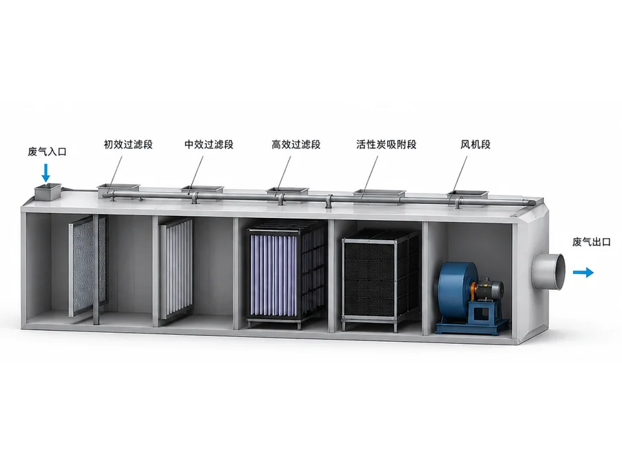 五级组合式净化器